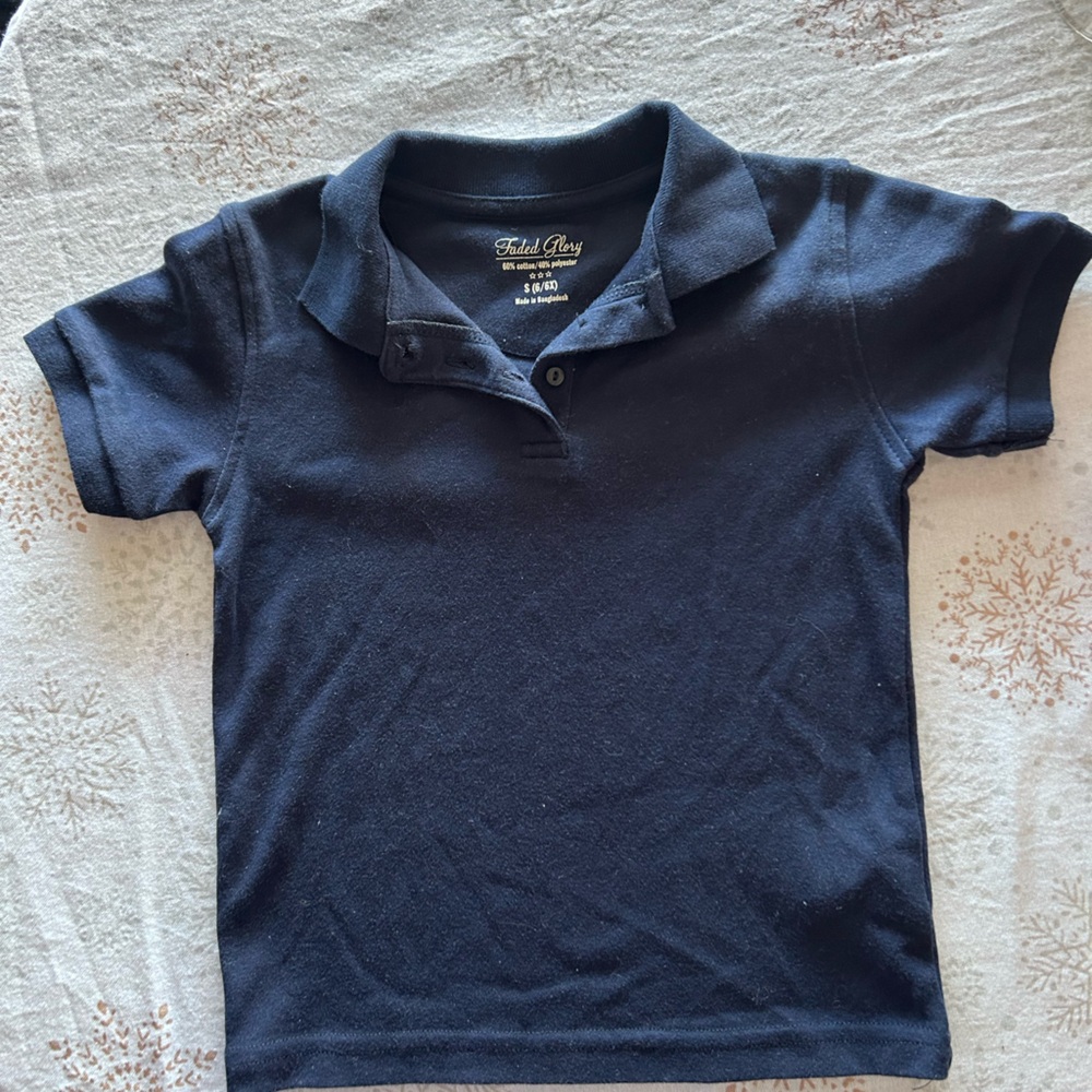 Navy Girls Polo Shirt